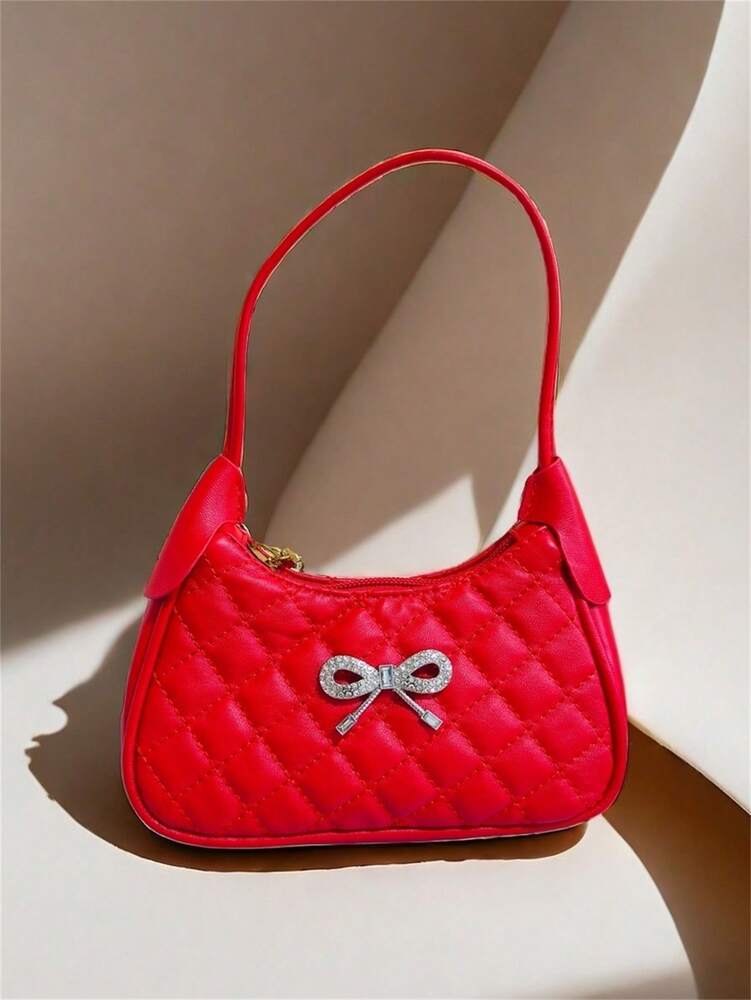 Kids Embroidery Princess Handbag Stylish Mini Rhombic Purse Cute Shoulder Bag For Little Girls Holiday Birthday Gift School Party Accessory